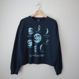 Modern Lux Lunar Phases Graphic Sweatshirt | M